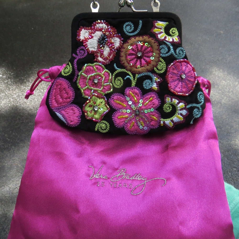 Vera Bradley Mini Evening Purse with Danity Chain